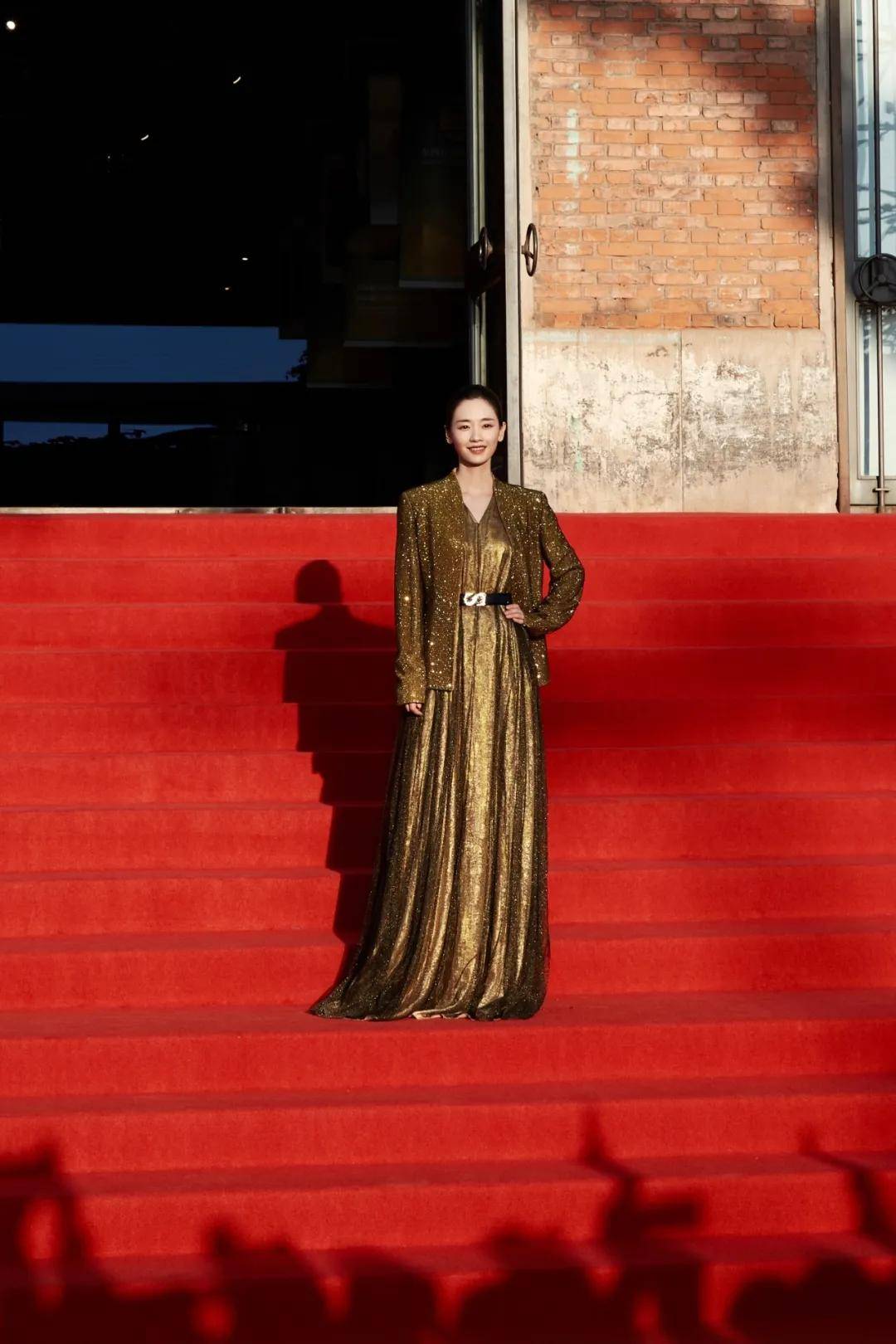 穿豹纹的辛芷蕾宛如行走的奖杯,马伊琍一身绿裙梦回玲子