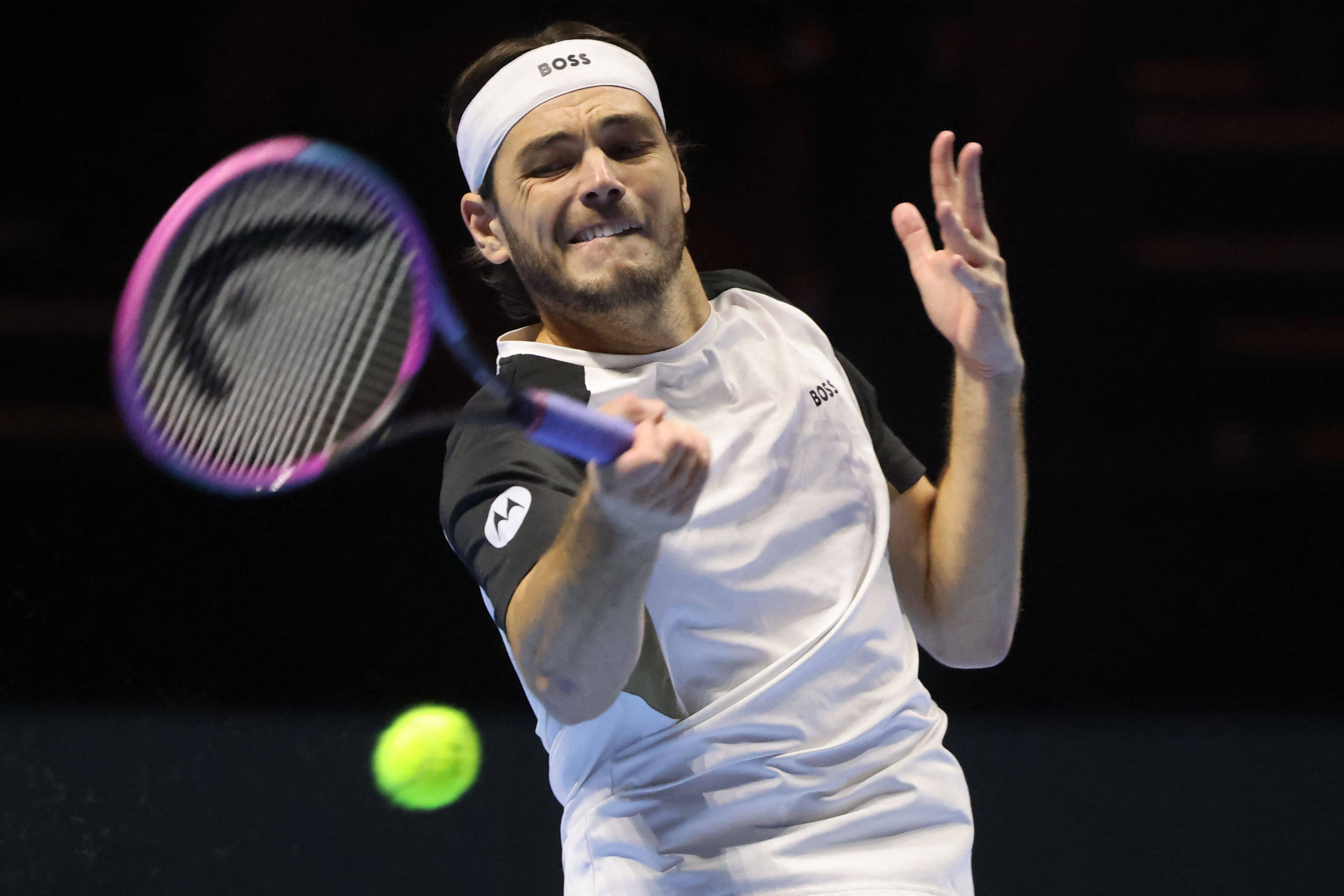 (外代二线)网球——沙特“六王大满贯”表演赛:弗里茨胜兹维列夫