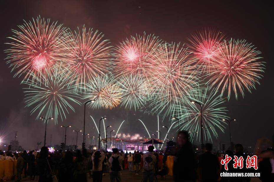 湖南浏阳焰火大会 6国焰火团队夜空对决